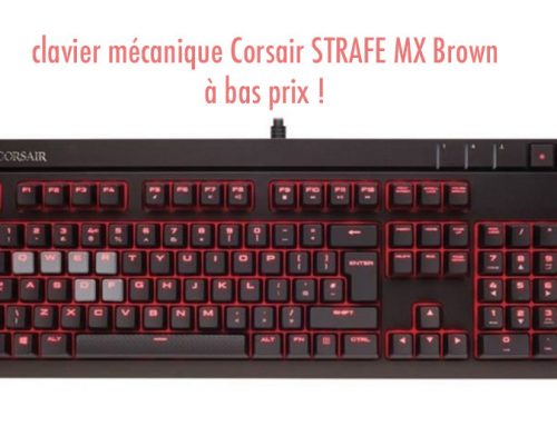 Une réduction intéressante sur le clavier mécanique Corsair STRAFE MX Brown