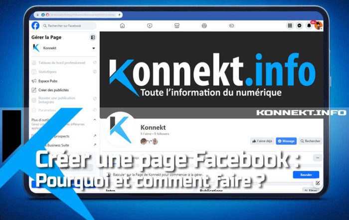 Comment faire pour créer une page Facebook ?