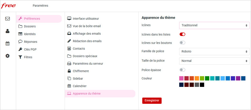 Configuration de votre boite mail Free