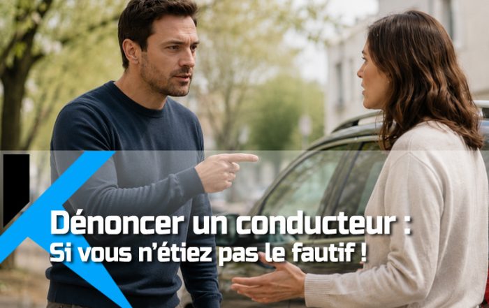 Dénoncer un conducteur fautif d'une infraction avec votre voiture
