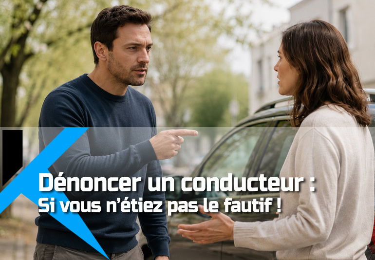 Dénoncer un conducteur fautif d'une infraction avec votre voiture