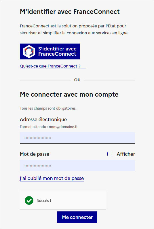 S'identifier pour accéder au résultat du permis de conduire