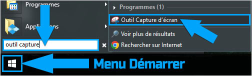 Rechercher outil capture