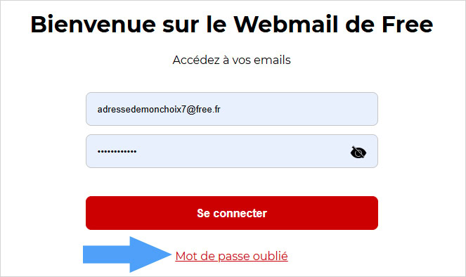 Comment récupérer le mot de passe de mon adresse mail Free