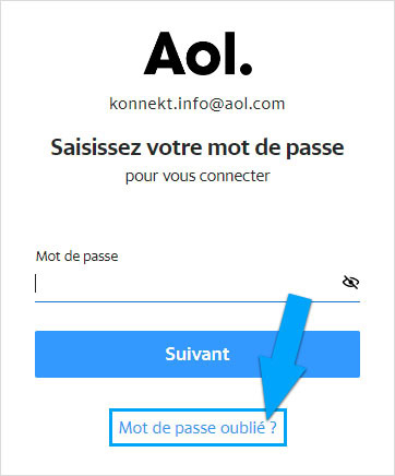 Récupérer un mot de passe oublié chez AOL