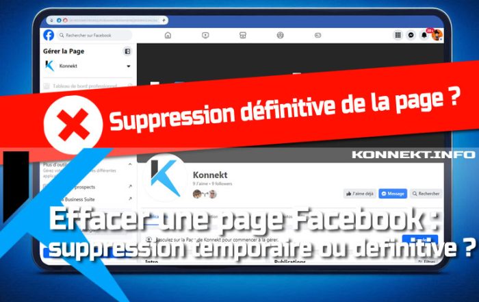 Comment faire pour supprimer une page Facebook ?