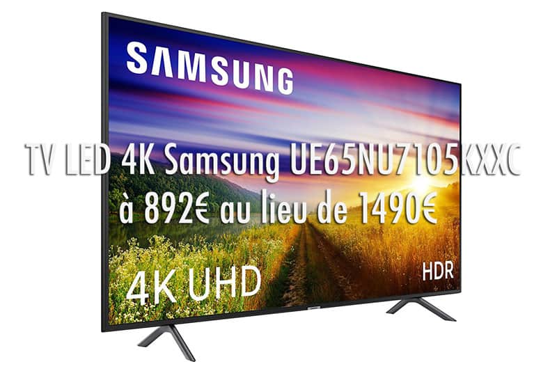 tv UE65NU7105KXXC moitié prix