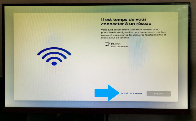 Windows 11 sans aucune connexion internet